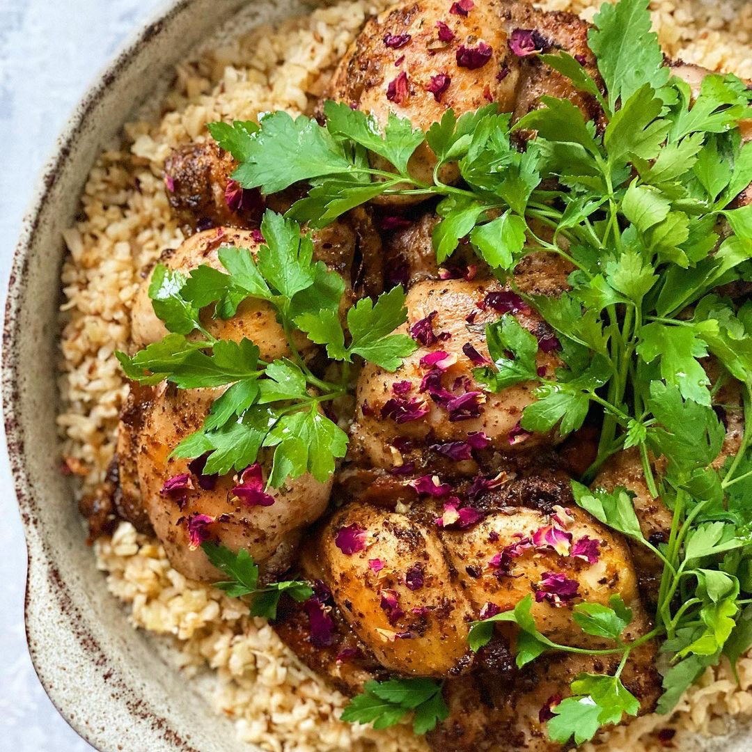 Sumac Chicken with Cauliflower & Broccoli Rice Fullgreen Inc