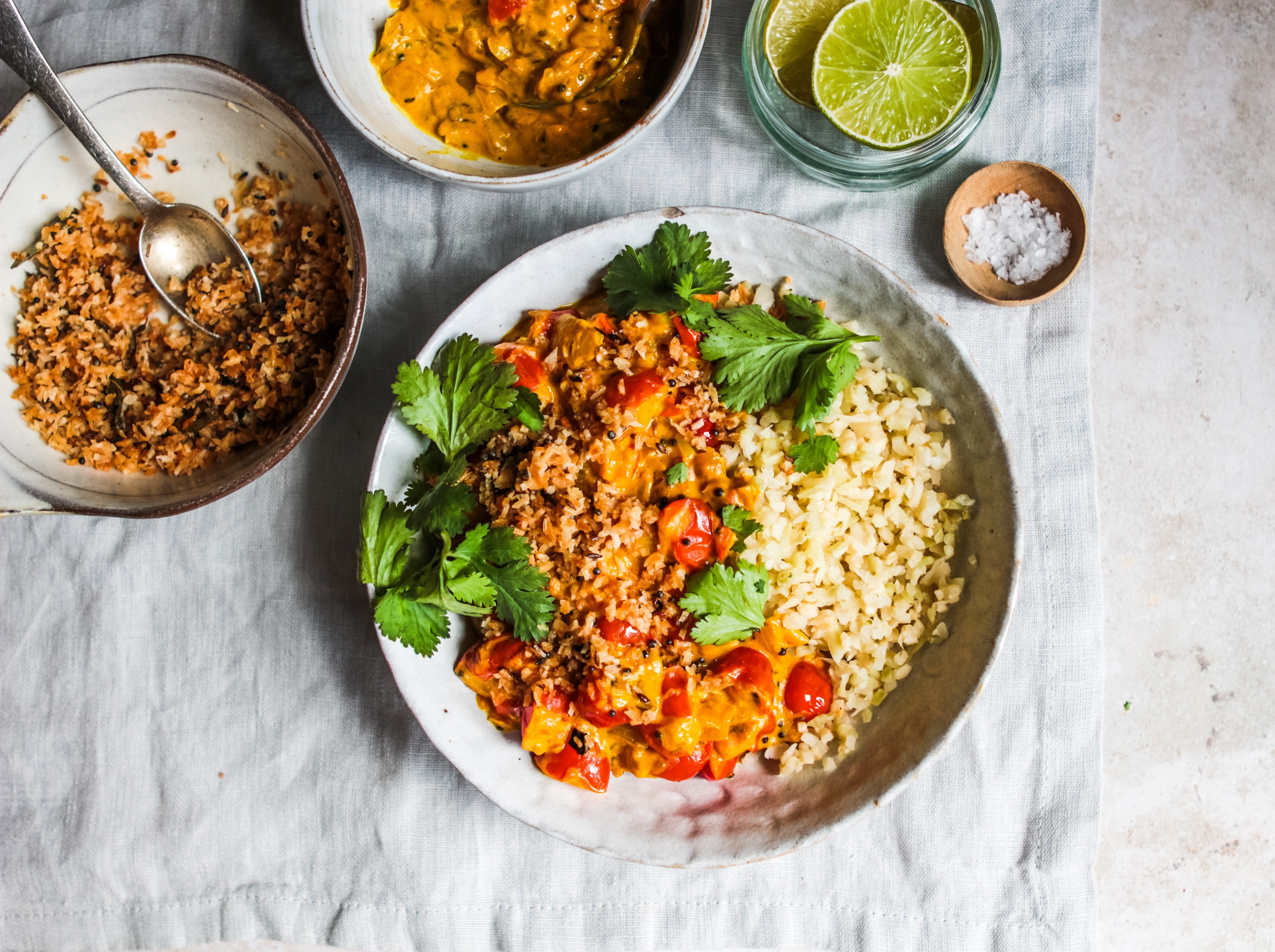 Cherry Tomato Curry with Coconut Chutney – Fullgreen Inc
